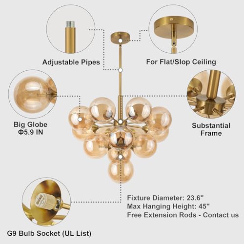 Mid Century Modern Chandelier 13