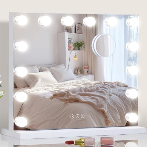 Vanity Mirror with Lights Lighted Makeup Mirror with Dimmable LED Bulbs
