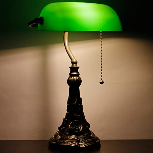 Tiffany Banker Lamp Small Stained Glass Table Lamp Tiffany Style