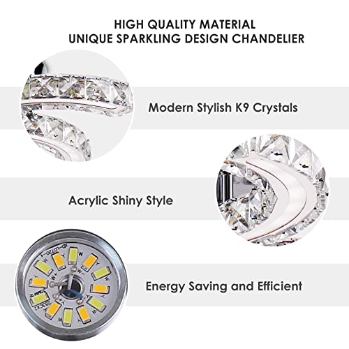 19.7" Crystal Ceiling Light
