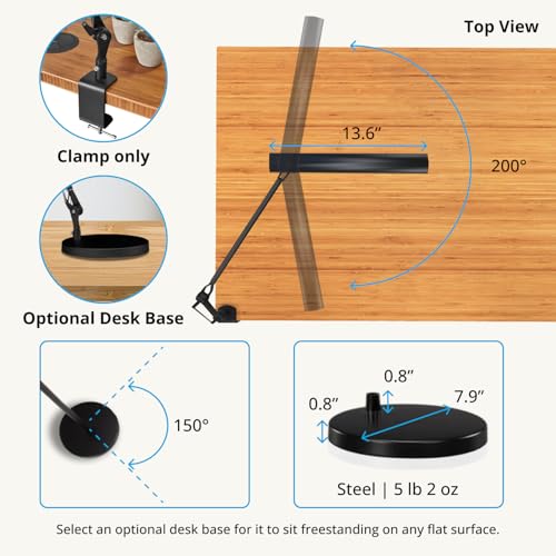 UPLIFTDESK E7 LED Desk Lamp with Clamp