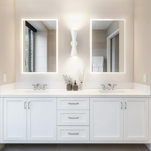 Modern Indoor Wall Sconce Up and Down White Wall Sconce Mid Century Indoor Wall Light Fixture Hardwired Wall Mounted Lamp for Living Room Bathroom Bedroom Hallway 13 Inch