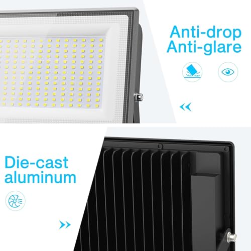 2 Pack 300W LED Flood Light Outdoor (2 Count)