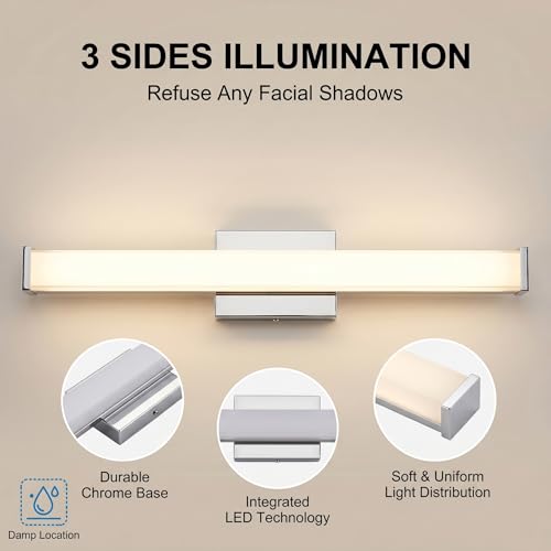 24" Modern LED Bathroom Light Fixtures (24 Count)