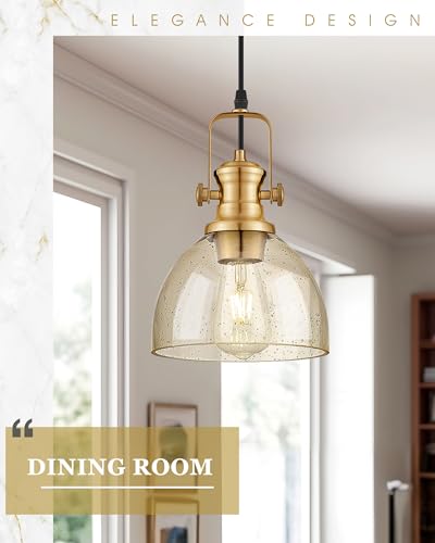 7.5" Gold Pendant Lights Kitchen Island