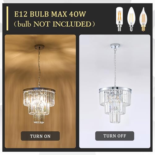 16" Modern Crystal Chandeliers