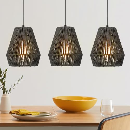 Modern Woven Pendant Light Fixtures (3 Count)