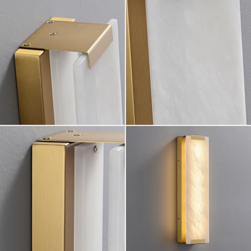 19.6" Alabaster Wall Sconce
