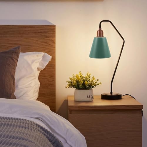 2PCS Green Barrel Metal Lampshade (2 Count)