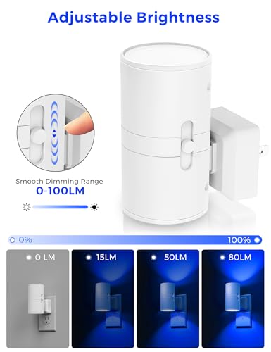 Night Light Calm Blue Night Lights Plug into Wall (2 Count)