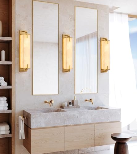Modern Marble Wall Sconce Natural Alabaster Sconce