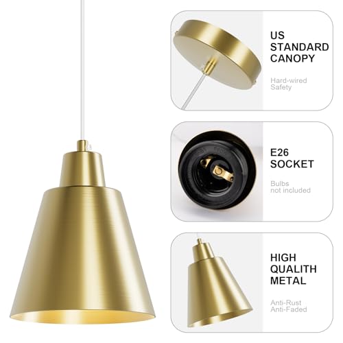 Black Pendant Light Kitchen Island (3 Count)