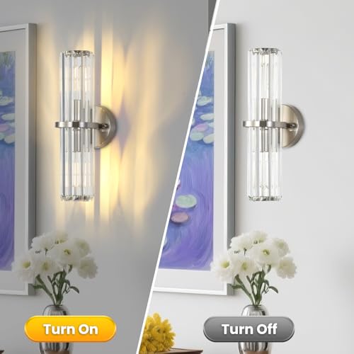 Crystal Wall Sconce Set of 2 (2 Count)