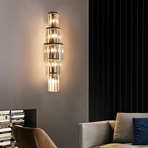 29.5 inch Modern Wall Sconce Crystal Vanity Wall Sconce Lighting 5