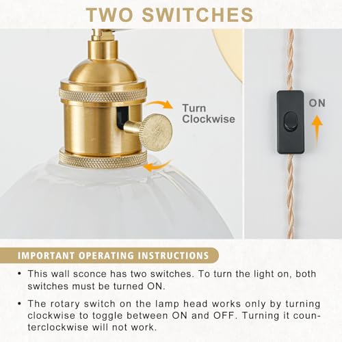 Plug in Wall Sconce