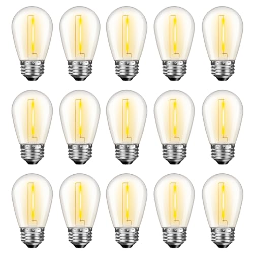 LED S14 Replacement Light Bulbs for Outdoor String Lights
