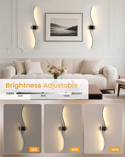 39.4 Inch Battery Operated Wall Sconce Set of 2 (2 Count)