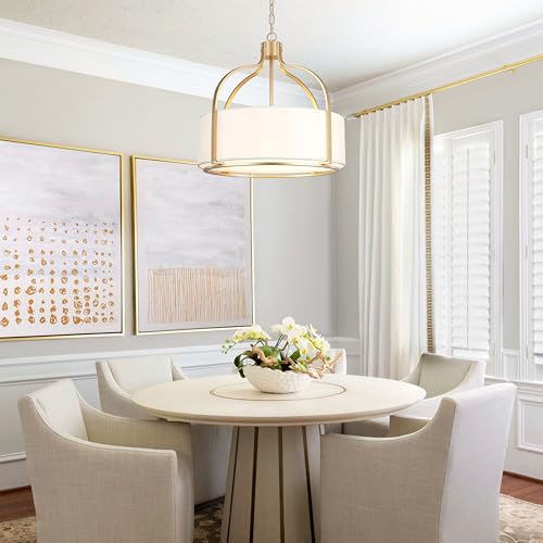 20.5" Gold Drum Chandelier