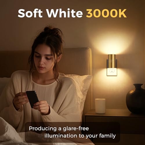 Night Light Dimmable Night Lights Plug into Wall (2 Count)