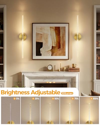 Crystal Inspired Bubble Battery Operated Wall Sconce Set of 2 (2 Count)