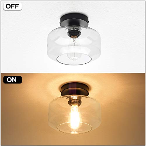 Industrial Semi Flush Mount Ceiling Light