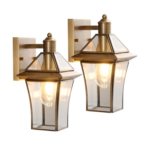 Brass Exterior Sconces (2 Count)