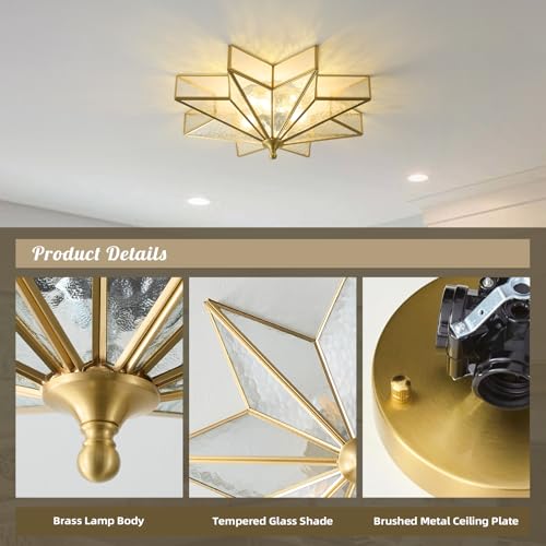 Star Brass Vintage Ceiling Light
