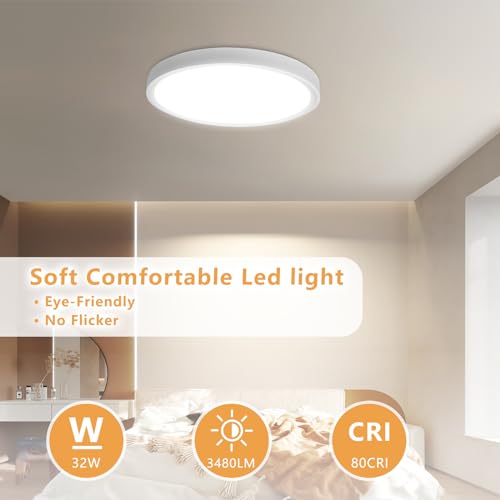 2PK 15.8 Inch Led Ceiling Light Flush Mount