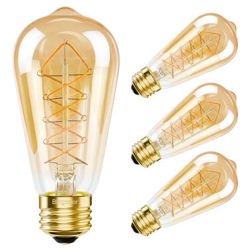 Dimmable E26 LED Edison Bulbs 60 Watt Equivalent (4 Count)