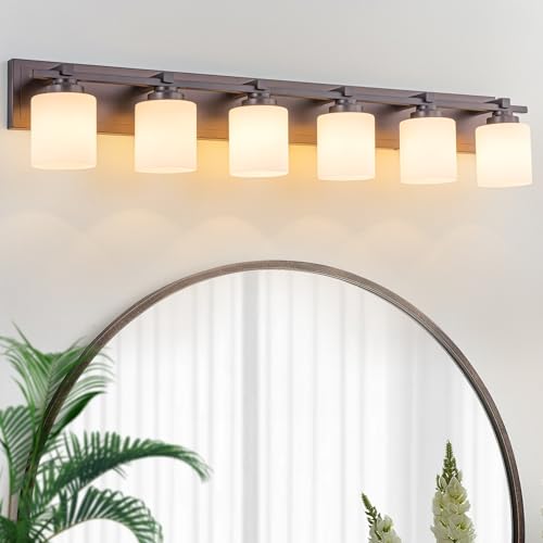 Modern Bathroom Light Fixtures Over Mirror