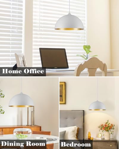 White Pendant Lights Kitchen Island 2 Pack (2 Count)