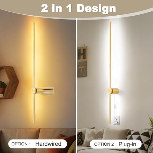 Wall Sconces Set of Two with Remote