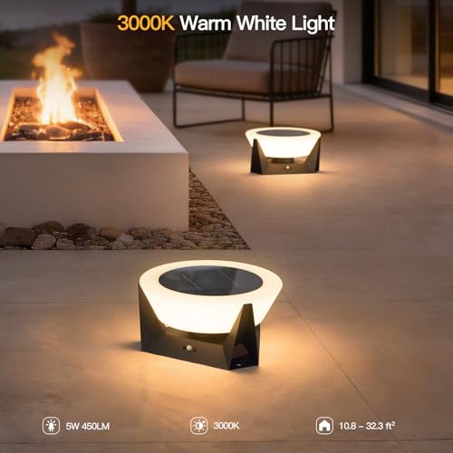 11" Solar Post Lights Outdoor