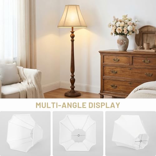 Square Cut Corner Bell Lamp Shades Set of 2