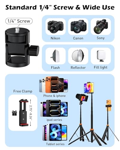 10" Magnetic Ring Light with 76" Tripod