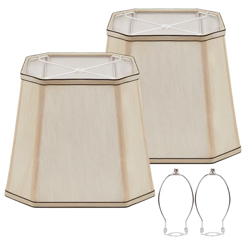 2 Pack Brown Rectangular Lampshades (2 Count)