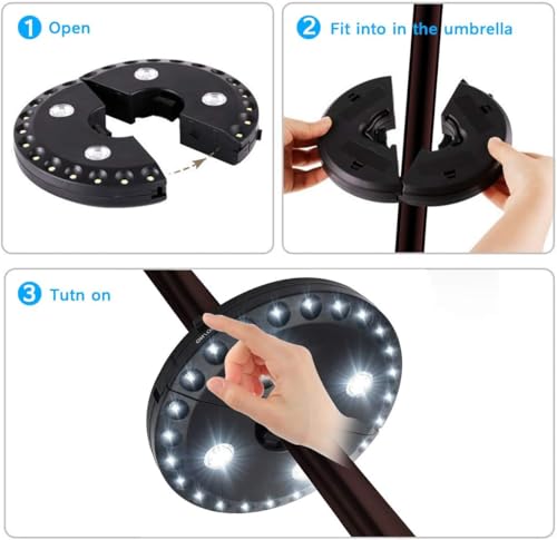 Patio Umbrella Lights Battery Operated (56 Count)