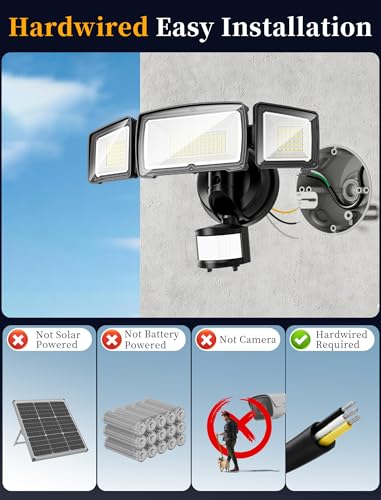 100W 11000LM Security Lights Outdoor with Remote Control
