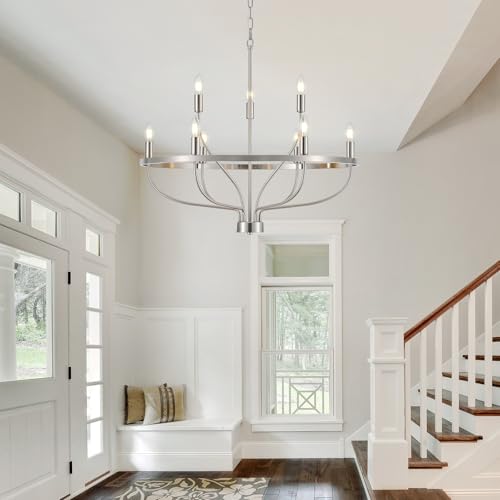 30" Brushed Nickel Chandelier