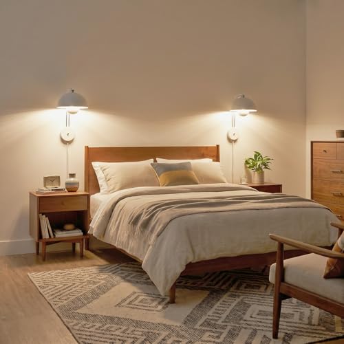 Mid Century Modern Bud Plug in Wall Sconces for Bedroom