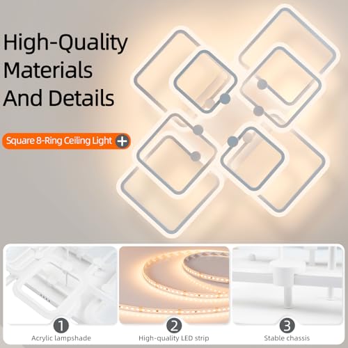 Dimmable Modern LED Ceiling Light 8