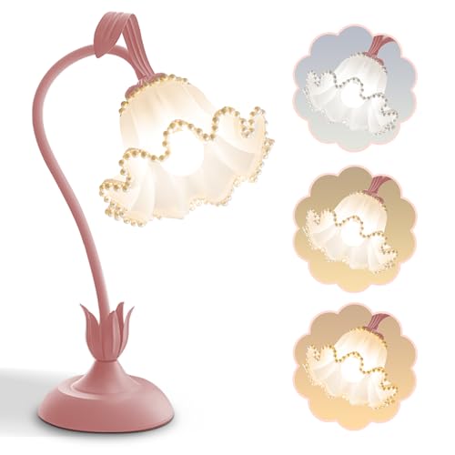 Flower Table Lamp LED Reading Light Vintage Night light