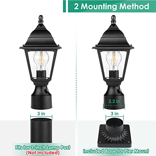 Dusk to Dawn Outdoor Post Lights (2 Count)
