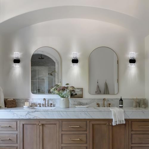 Black Crystal Wall Sconces