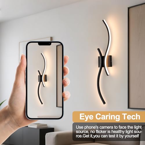 Modern LED Wall Sconce Set of Two