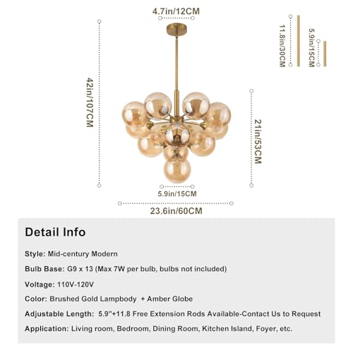 Mid Century Modern Chandelier 13