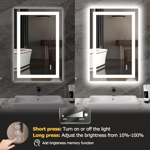 36"X24" LED Bathroom Mirror with Lights