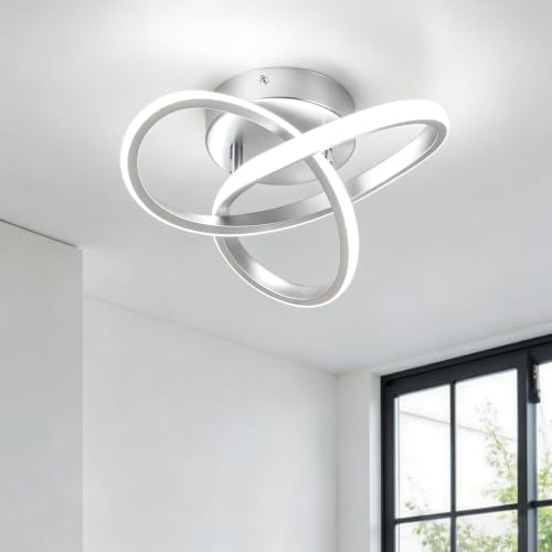 Hallway Light Acrylic Modern LED Ceiling Light Fixtures Cool White 6000K Close to Ceiling Lights for Bedroom