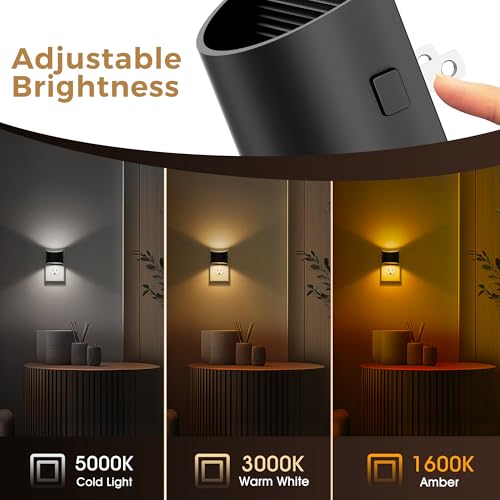 Night Lights Plug into Wall with 3CCT Adjustable (2 Count)