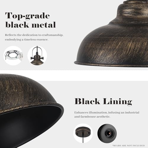 Gold Pendant Lights Kitchen Island (2 Count)